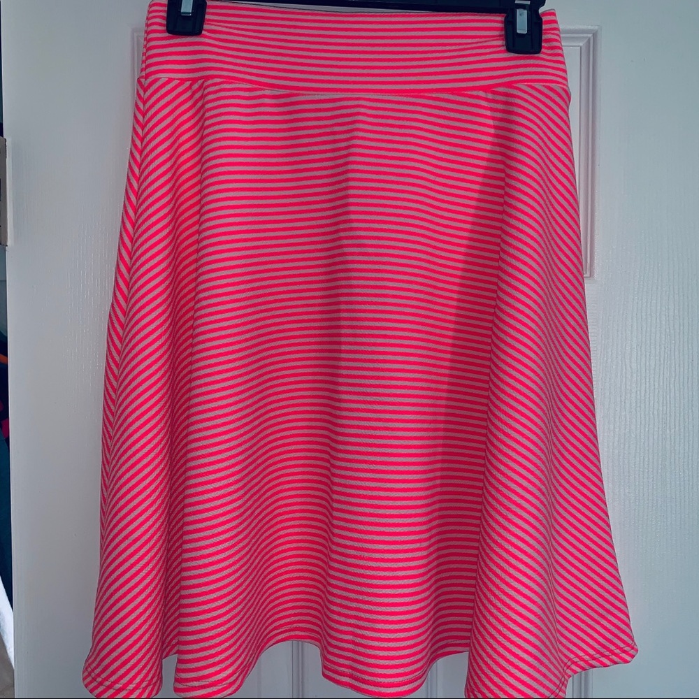 Kids Girls Jr Lularoe Azure Skirt 14 Hot Pink